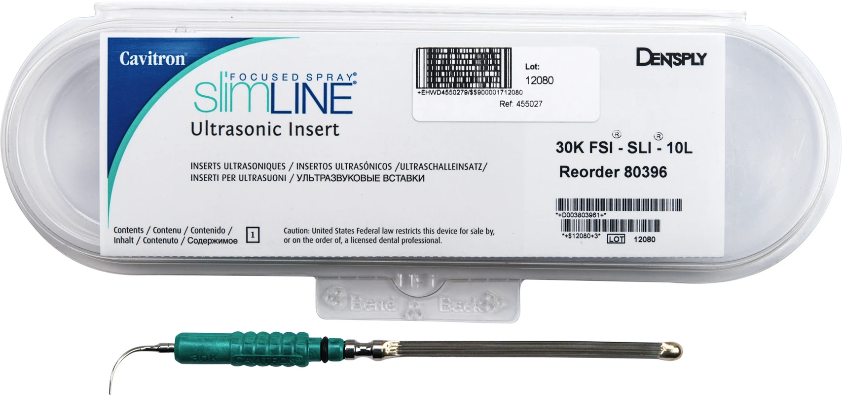 Cavitron® Slimline Instrumenteneinsätze Stück FSI-SLI-10L links, 30 K