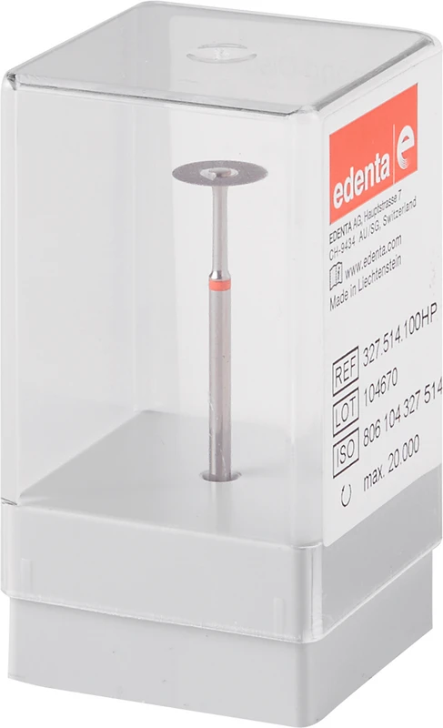 Diamantscheibe 327 Stück rot fein, HP, Figur 327, 0,13 mm, ISO 100