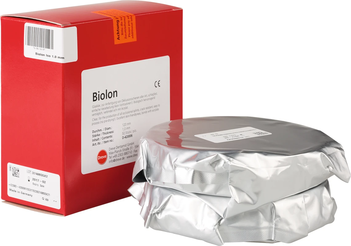 Biolon Packung 50 Stück klar-transparent, Ø 120 mm, Stärke 1 mm