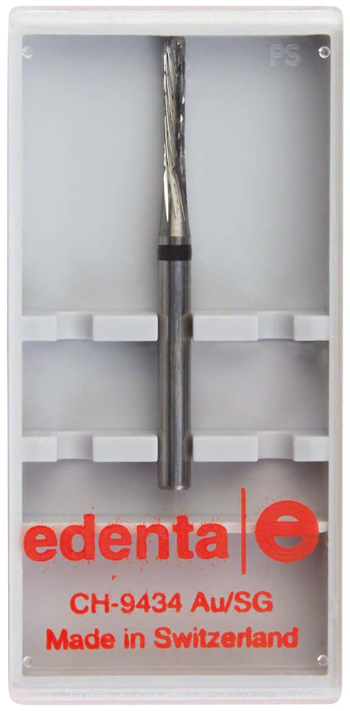 HM Parallelfräser 2635  Stück Kreuzverzahnung, schwarz grob, HPK 103, Figur 137, 10 mm, ISO 015 HM Parallelfräser 2635  Edenta