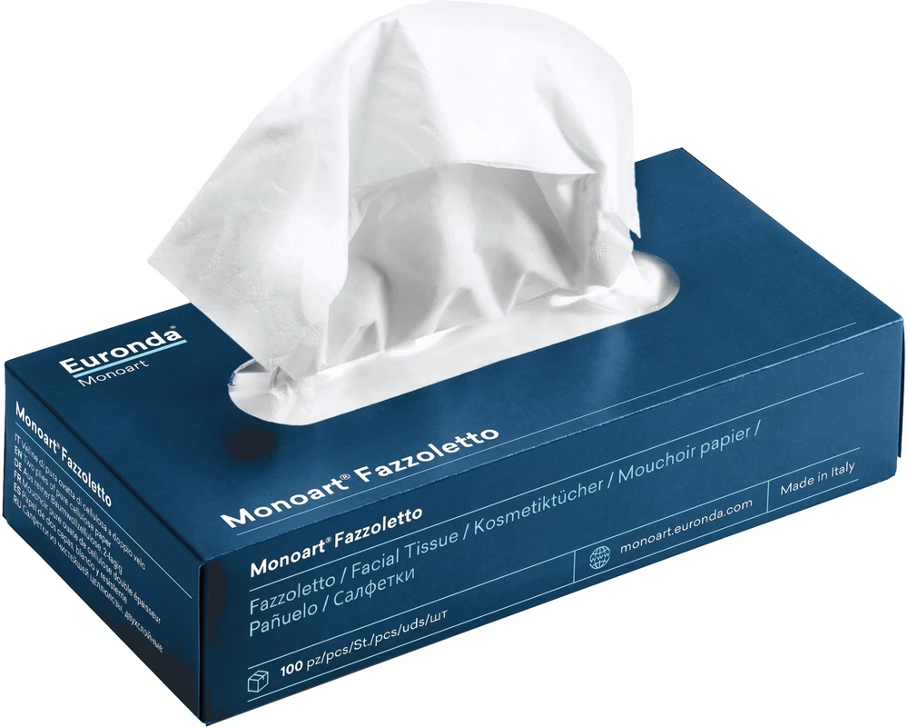 Monoart® Kosmetiktücher Spenderbox 100 Stück