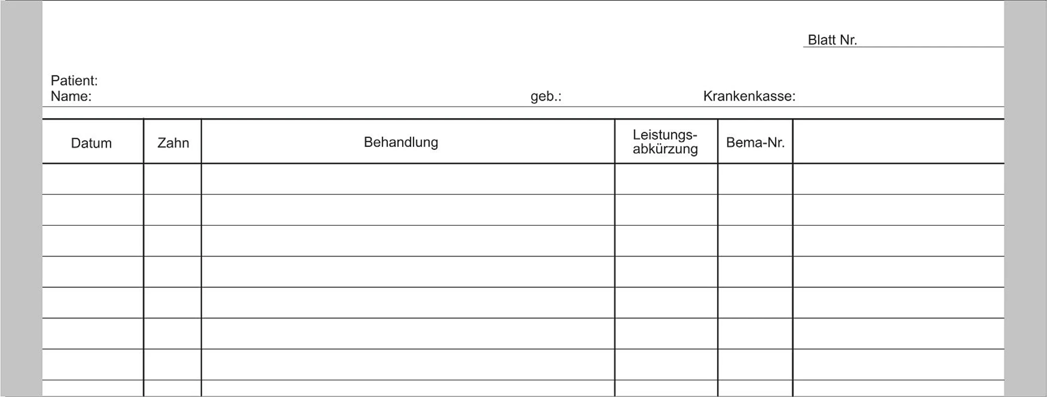 Einlegeblätter Packung 1.000 Stück B weiß, kopfgelocht
