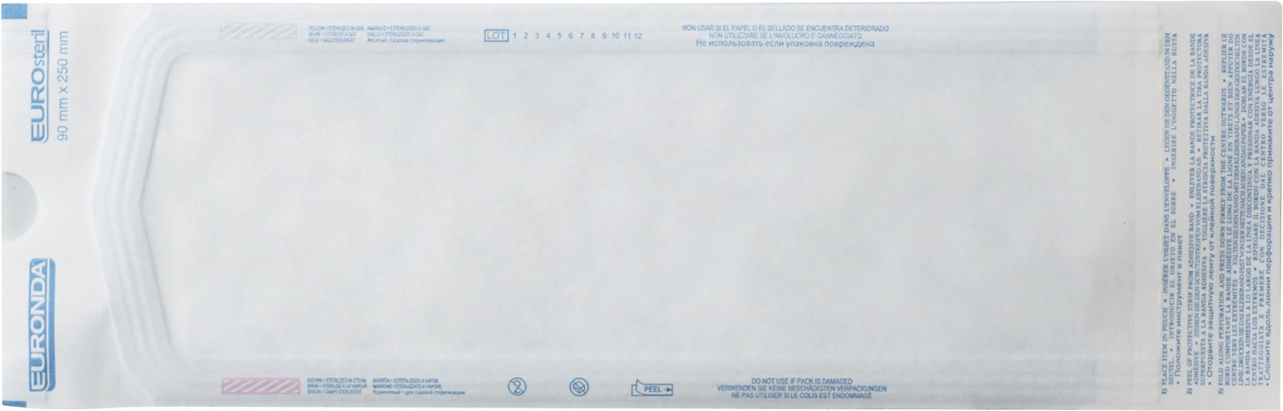 EUROsteril® Beutel Karton 200 Stück 90 x 250 mm