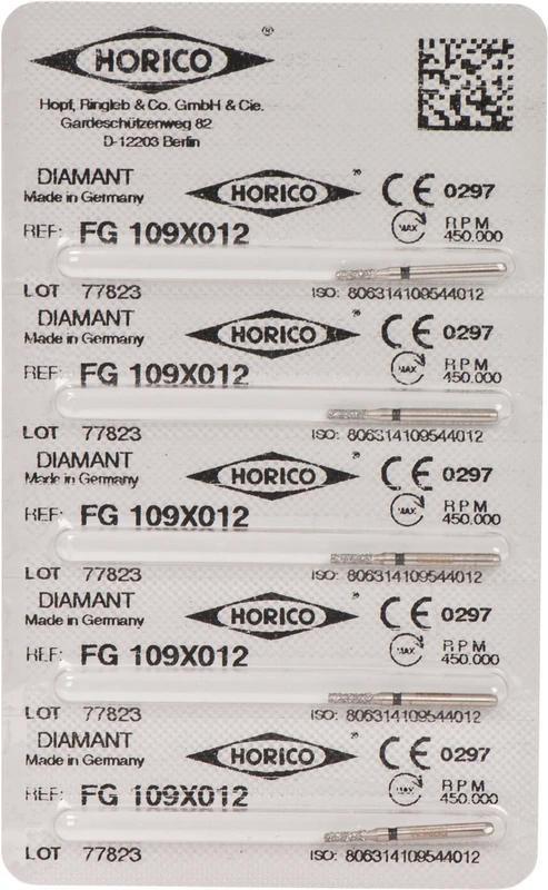 Kronentrenner 109X Packung 5 Stück schwarz x-grob, FG, Figur 109, 4 mm, FG, Figur 109, 4 mm, ISO 012