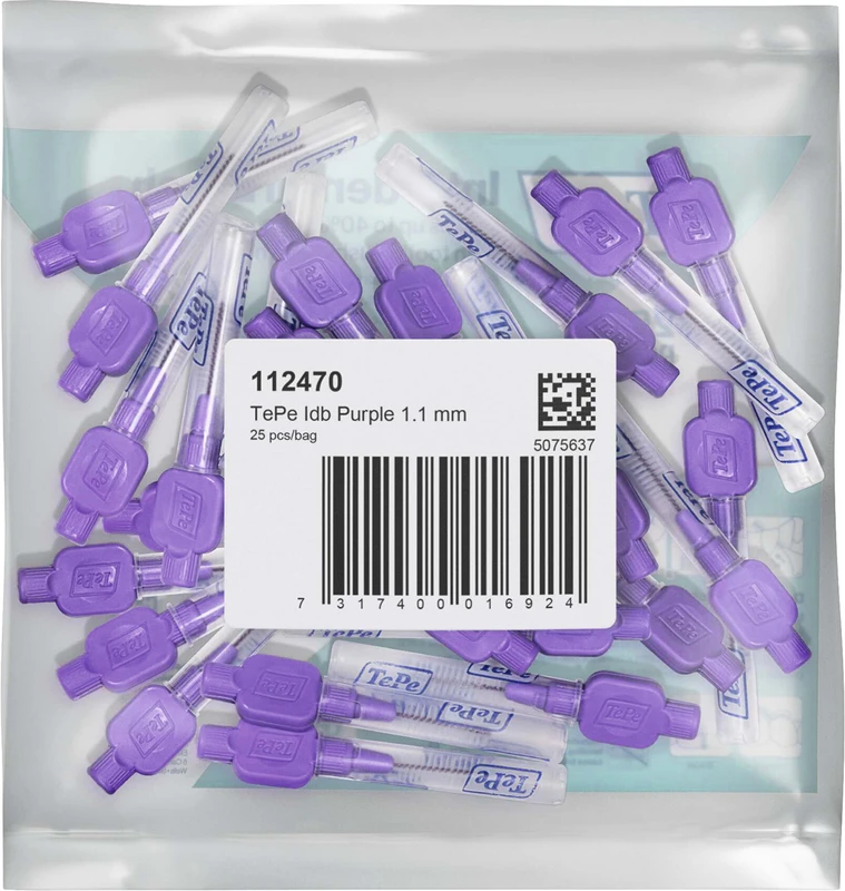 TePe® Interdentalbürsten Original Packung 25 Stück lila, Ø 1,1 mm