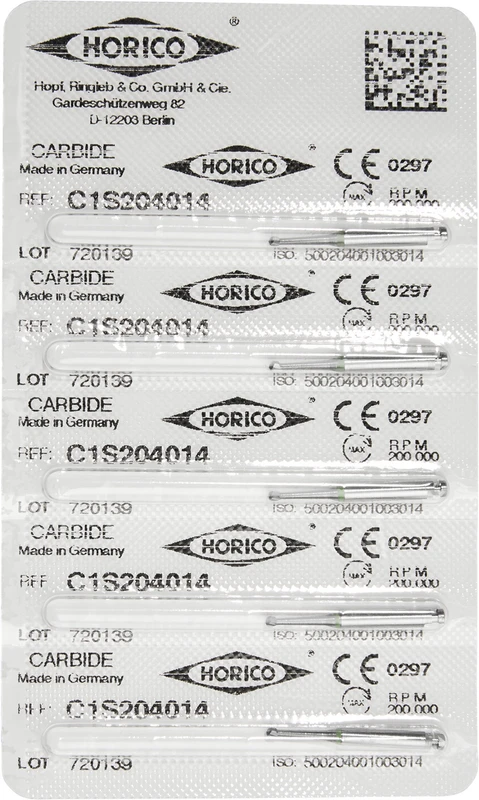 HM-Bohrer C1S Packung 5 Stück RA, Figur 001, ISO 014