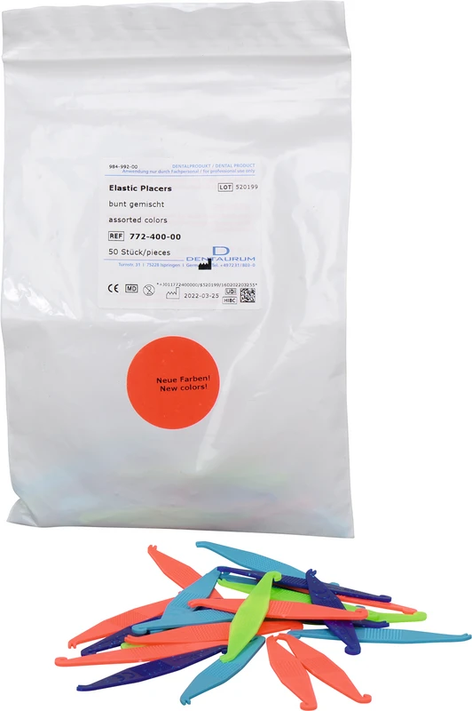 Elastic Placers Packung 50 Stück bunt gemischt