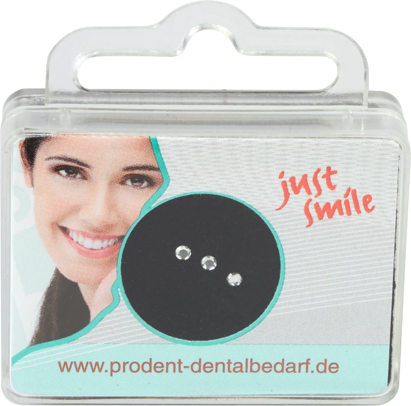 prodental Diamonds Packung 3 Stück Kreis, weiß, Ø 1,8 mm, Brillantschliff
