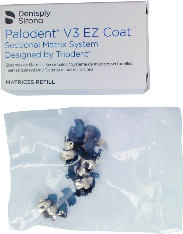 Palodent® V3 Teilmatrizensystem Packung 50 V3 EZ Coat Matrizen 5,5 mm