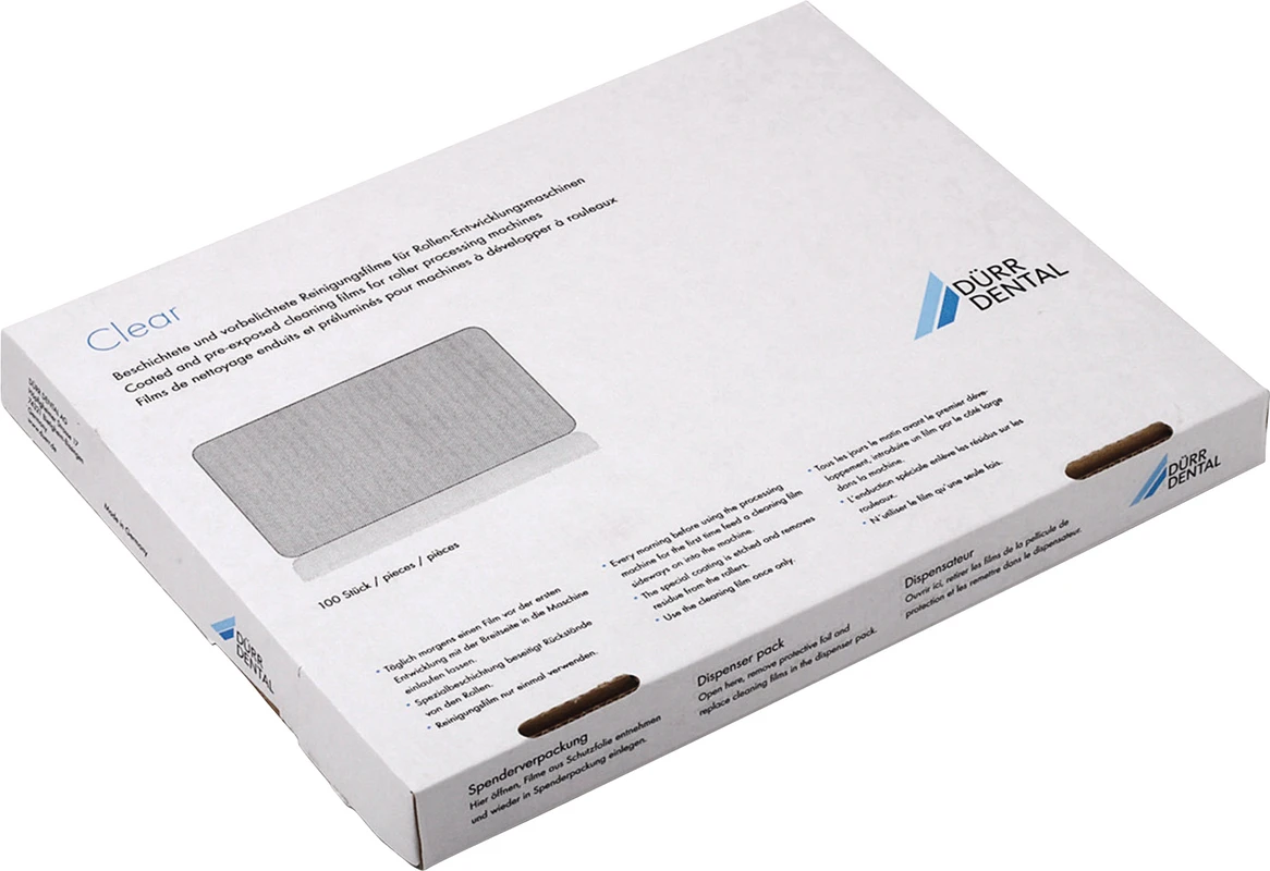 Reinigungsfilm Clear 100 Packung 100 Stück Reinigungsfilm Clear 100 Dürr Dental