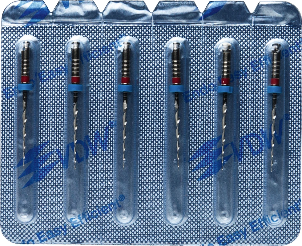 Mtwo® Blisterpackung 6 Instrumente ABT 16 mm, 21 mm, Taper.07, ISO 025 Mtwo® Instrumente VDW