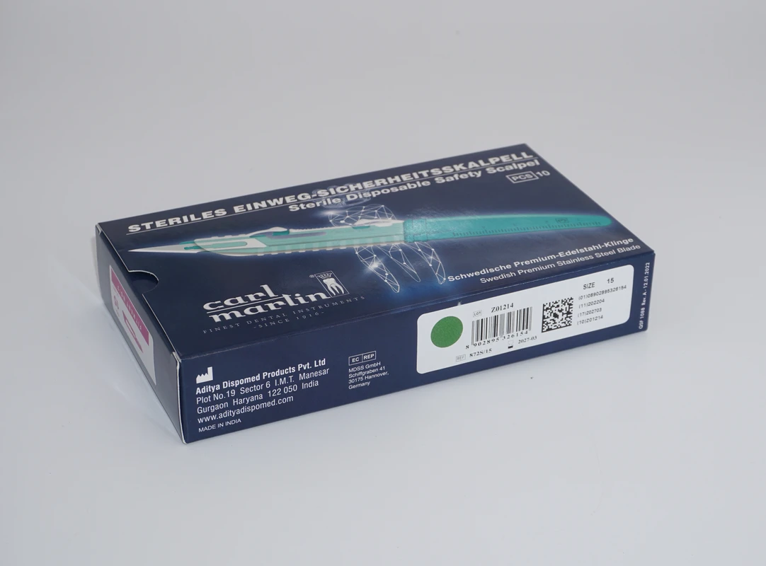 Einmal Sicherheits-Skalpelle Packung 10 Stück Figur 15