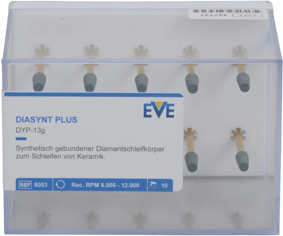 EVE DIASYNT® PLUS Packung 10 Stück grün grob, HP, Figur Konus, 4 x 10 mm
