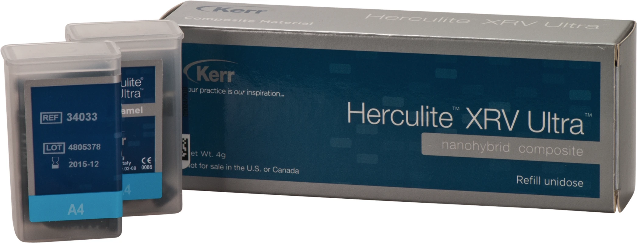 Herculite® XRV Ultra™ Packung 20 x 0,2 g Unidose schmelz A4