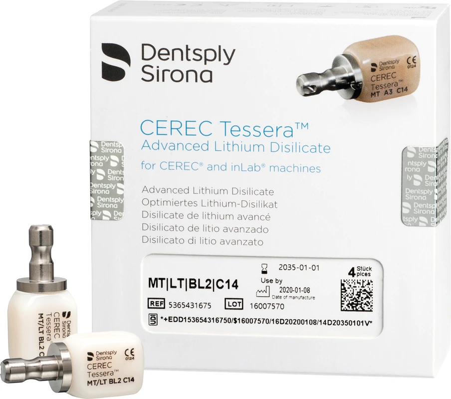 CEREC Tessera™ Nachfüllpackung 4 Stück Größe C14, BL2 MT