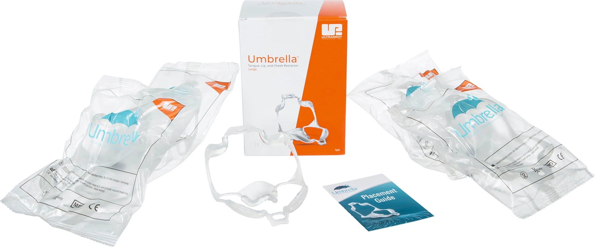 Umbrella™ Zungen-, Lippen- und Wangenhalter Packung 5 Stück large