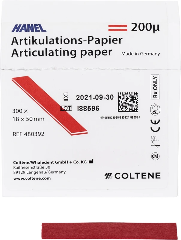 HANEL Artikulations-Papier 200 µm COLTENE