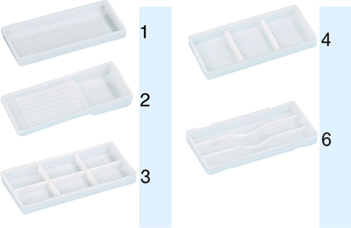 Normenschalen Stück Nr. 14, 100 x 50 x 22 mm, 1/4 Normgröße