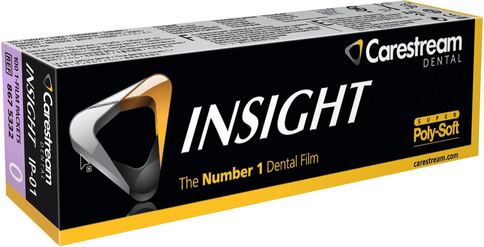 INSIGHT Periapical Film SUPER Poly-Soft Packung 100 Einzelfilme 2,2 x 3,5 cm, IP-01