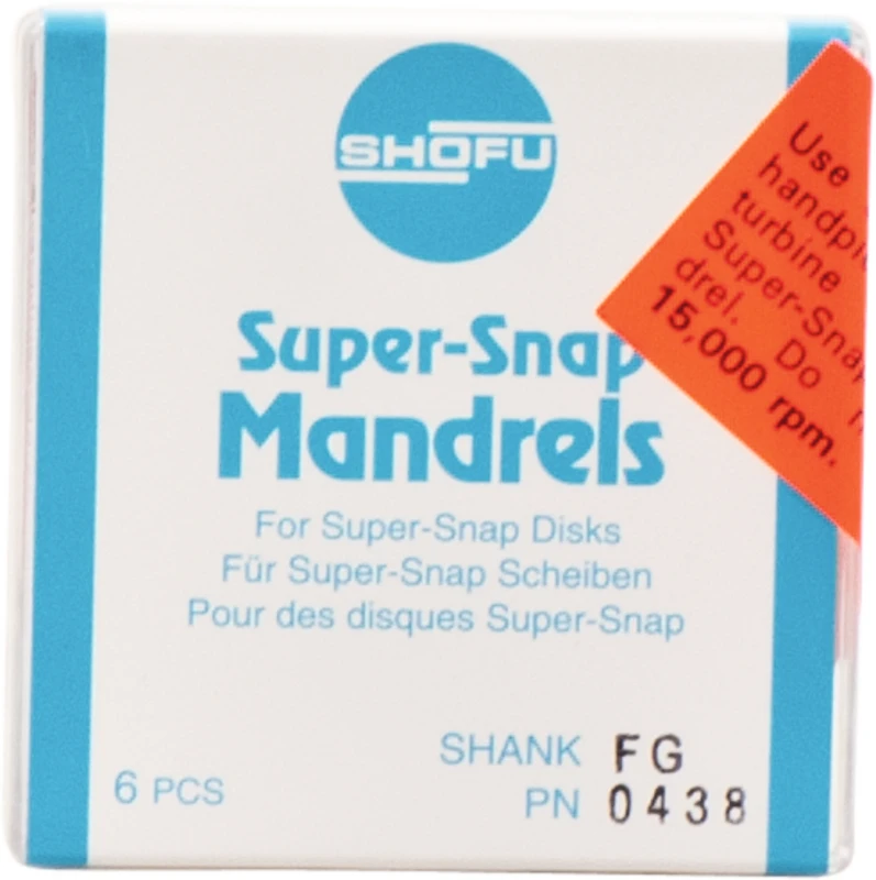 Super-Snap® Mandrels Packung 6 Stück FG, Stahl