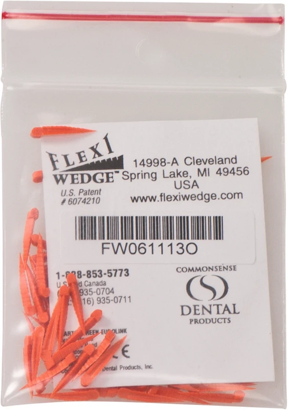 FLEXI WEDGES™ Packung 100 Stück orange, klein