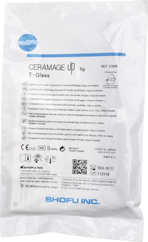 CERAMAGE UP Spritze 5 g Komposit translucent TGlas