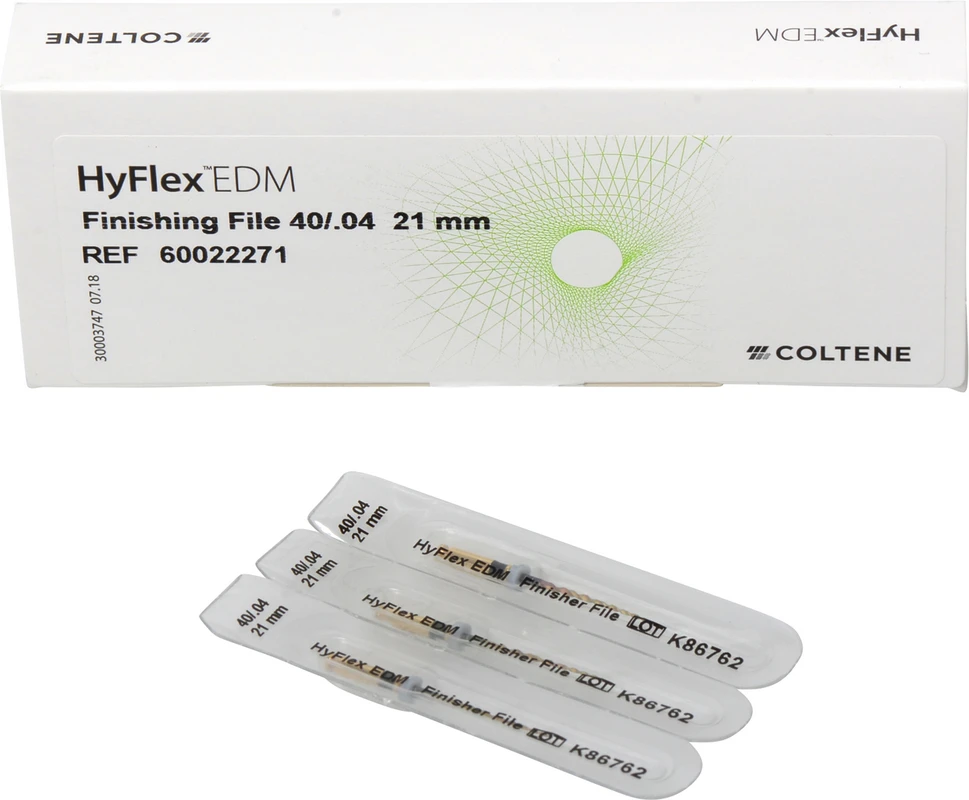 HyFlex™ EDM NiTi-Feilen Packung 3 Finishing Feilen 21 mm, Taper.04 ISO 040