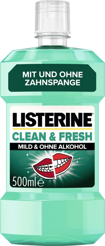 LISTERINE® CLEAN & FRESH Flasche 500 ml