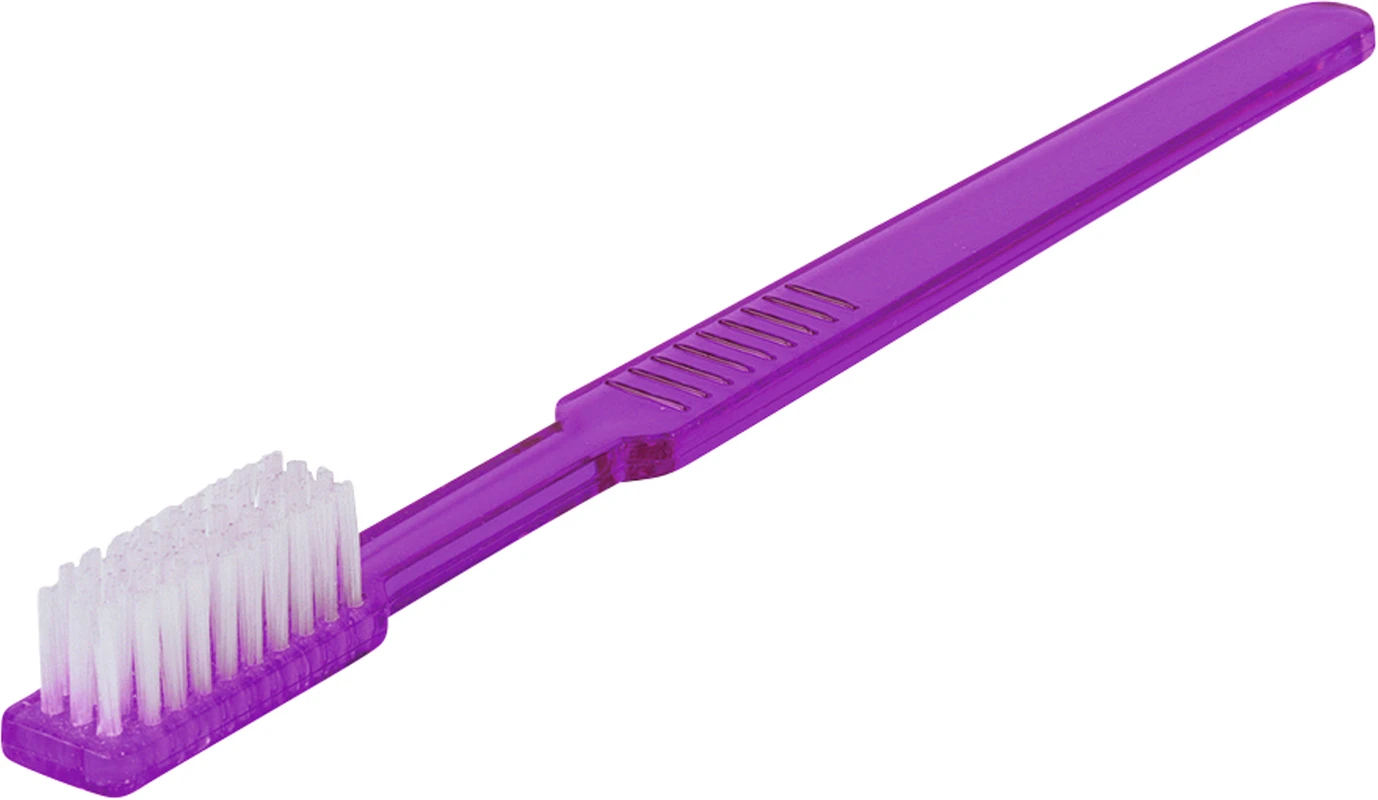 UNIBRUSH Einmal Zahnbürsten Box 100 Stück violett