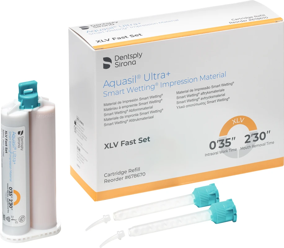 Aquasil® Ultra+ Nachfüllpackung 4 x 50 ml Doppelkartusche XLV Fast Set, Zubehör