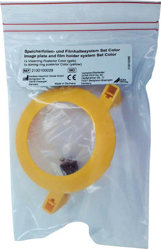 Speicherfolien/Filmhaltersystem Stück Visierring für Posterior, gelb