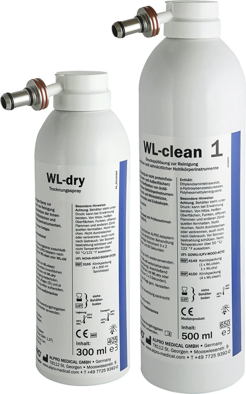 WL-clean Einführungsset 500 ml Sprühdose WL-clean, 300 ml Sprühdose WL-dry