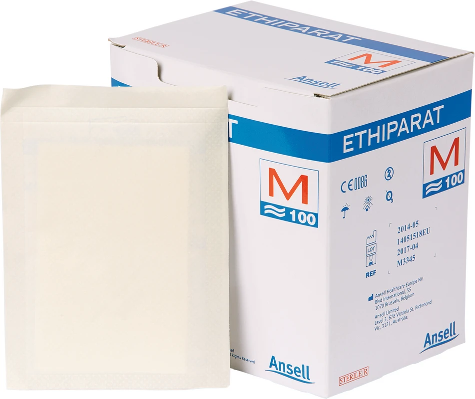 ETHIPARAT Steril Packung 100 Stück puderfrei, transparent, steril, M ETHIPARAT™ Ansell