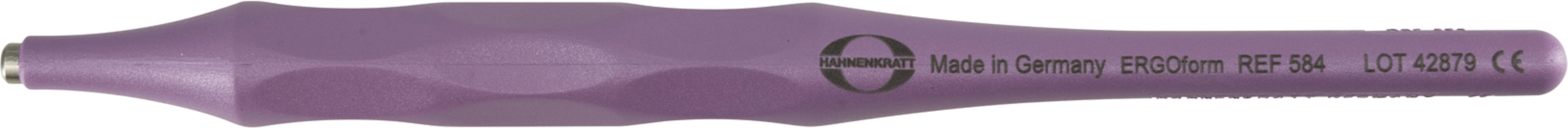 ERGOform Griffe Stück 135 mm, SS-Gewinde, PEEK Kunststoff, aubergine