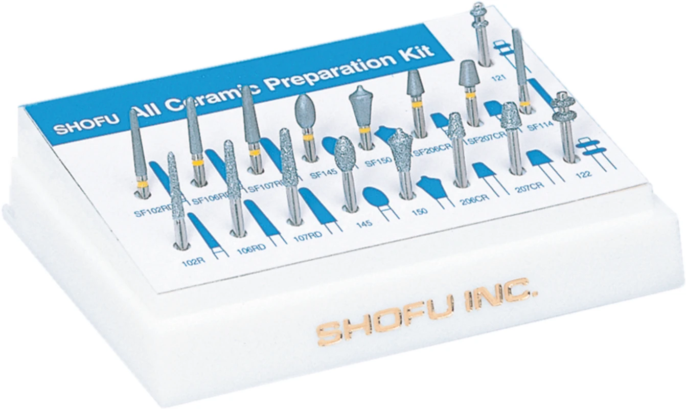All Ceramic Preperation Kit Kit 17 Stück