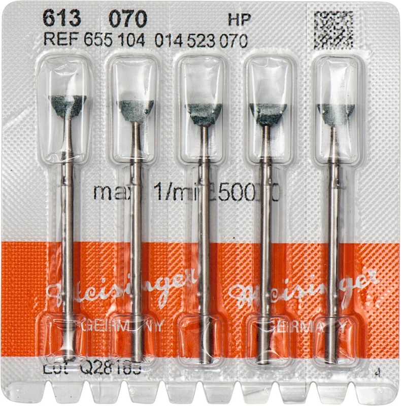 Keramische Schleifer 613 Packung 5 Stück grün mittel, HP, Figur 001, ISO 070