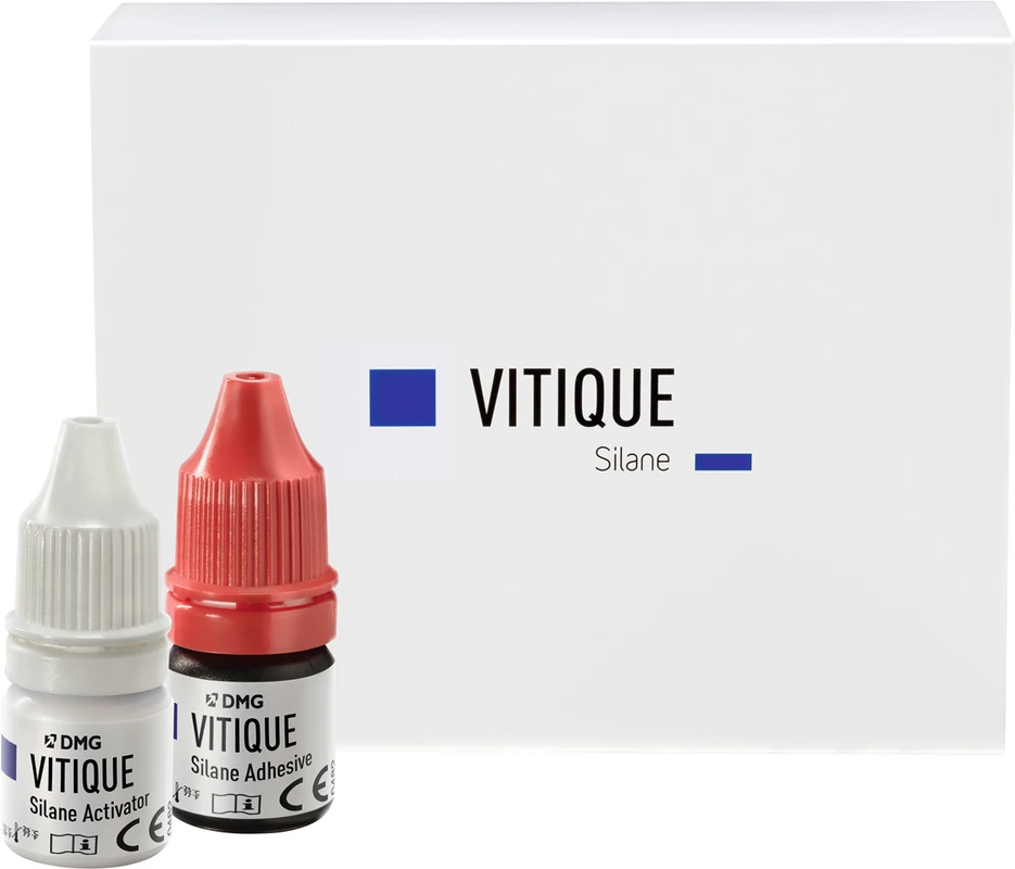 Vitique Silane Packung 3 ml Adhesive, 3 ml Activator, 50 Single-use brushes, 1 Brushholder