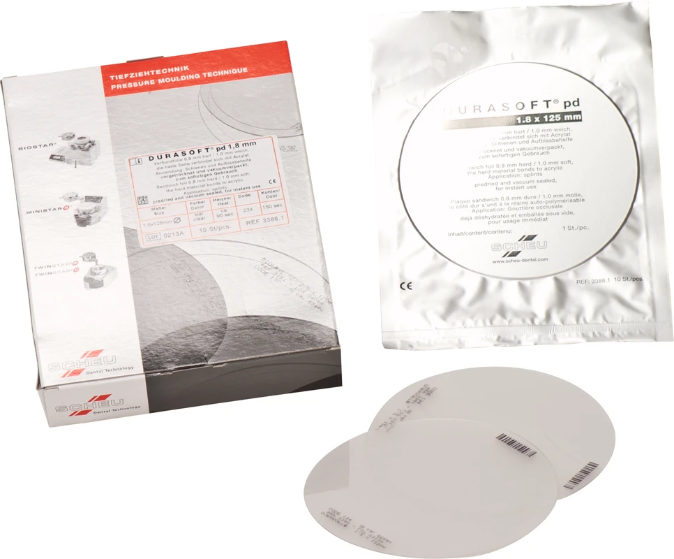 DURASOFT® pd Packung 10 Stück Ø 125 mm, Stärke 1,8 mm