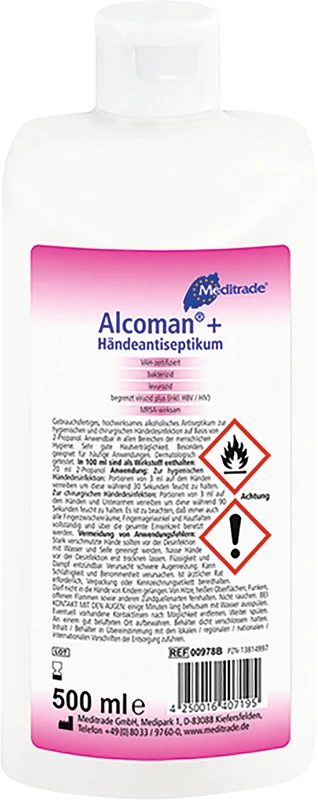 Alcoman®+ Händeantiseptikum Flasche 500 ml