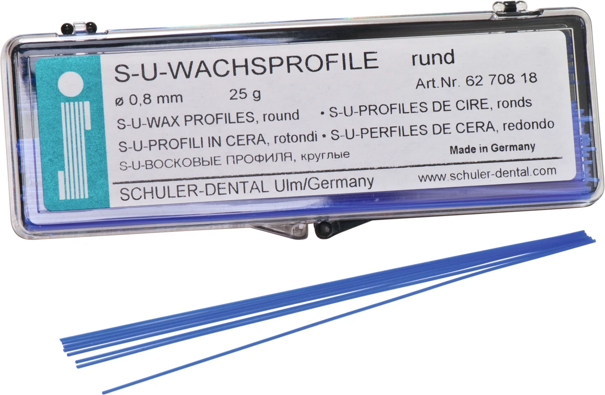 S-U-Wachsprofile Packung 25 g Wachsprofile rund, 0,8 mm