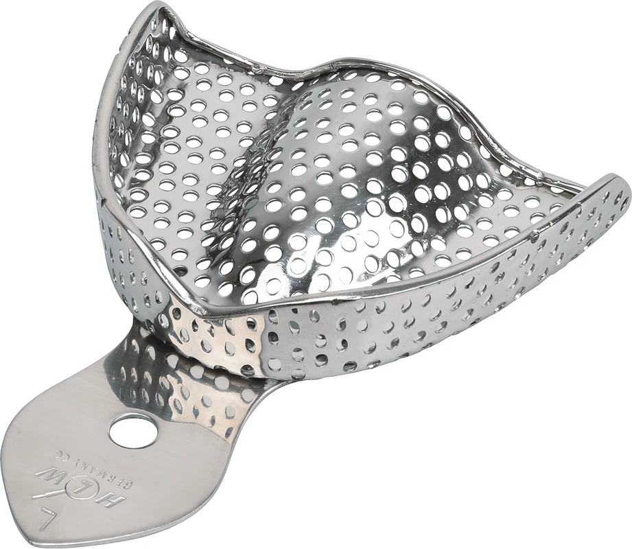 Abdrucklöffel Perforiert Stück perforiert, OK, L Abdrucklöffel Perforiert HLW Dentalinstruments