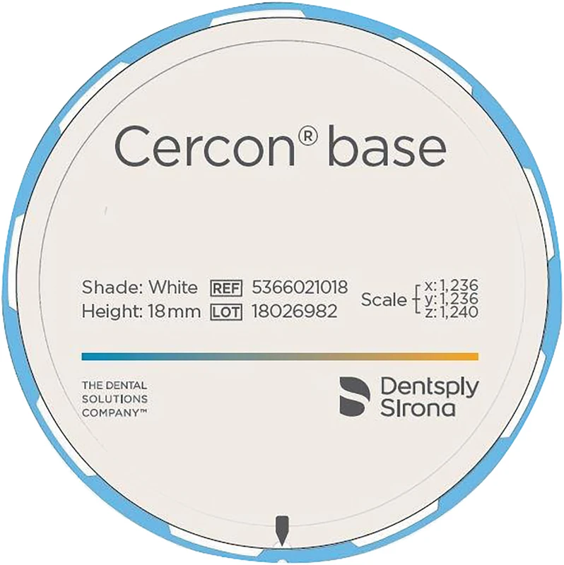 Cercon® Base Stück Ø 98 mm, H 18 mm, white