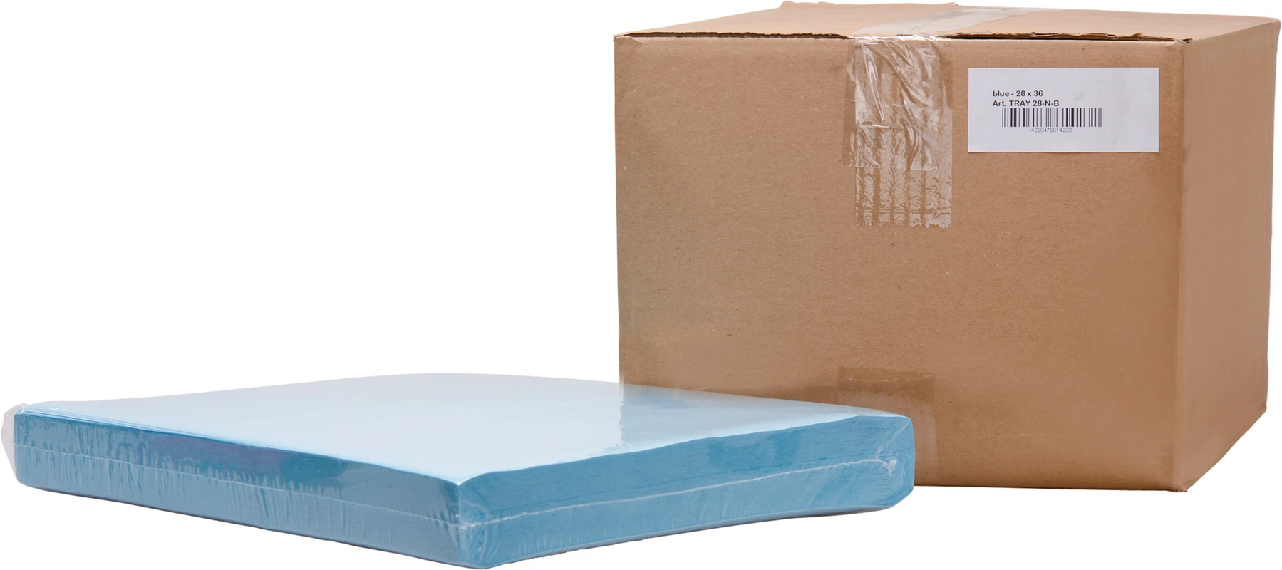 Dental Tray-Einlagen Karton 5 x 250 Stück 28 x 36 cm, blau