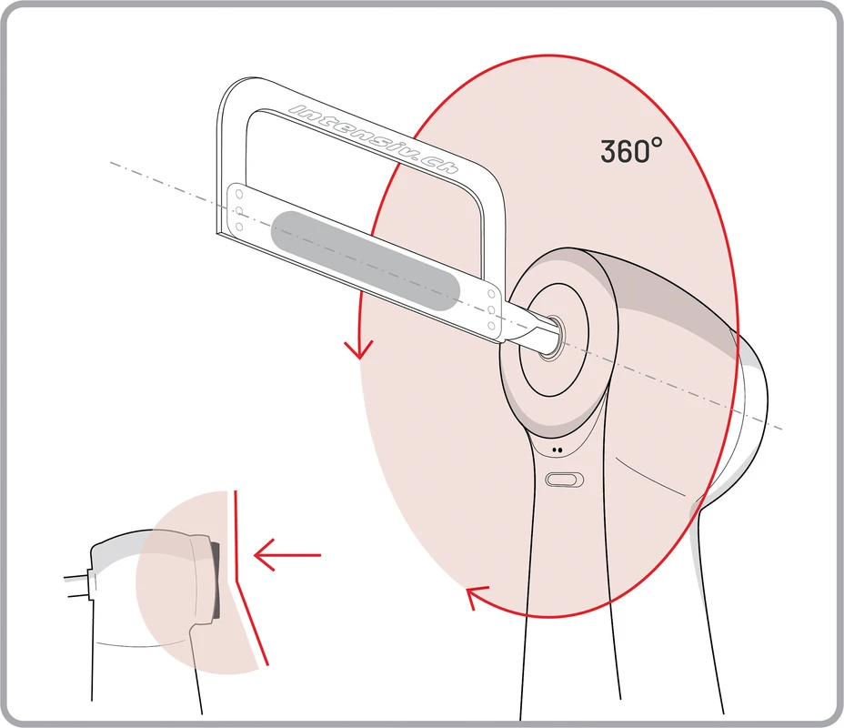 Intensiv Swingle Hub-Winkelstück Stück W&amp;H Synea WG-69 LT mit Licht
