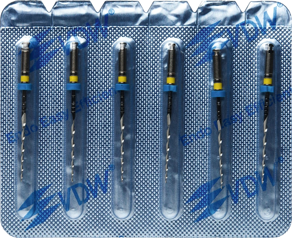 Mtwo® Blisterpackung 6 Instrumente ABT 16 mm, 25 mm, Taper.04, ISO 050 Mtwo® Instrumente VDW
