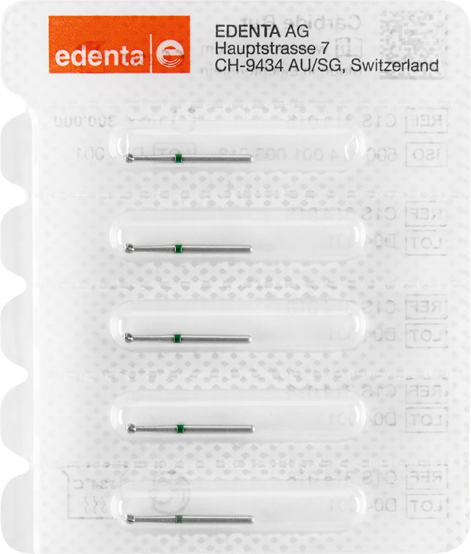 HM-Bohrer C1S Packung 5 Stück grün, FG, Figur 001, ISO 018
