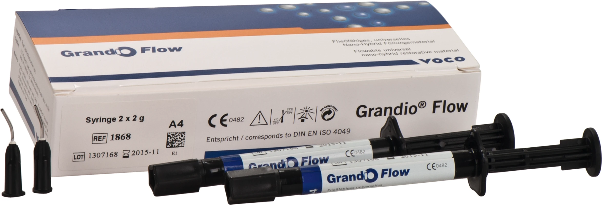 Grandio Flow Packung 2 x 2 g Spritze A4