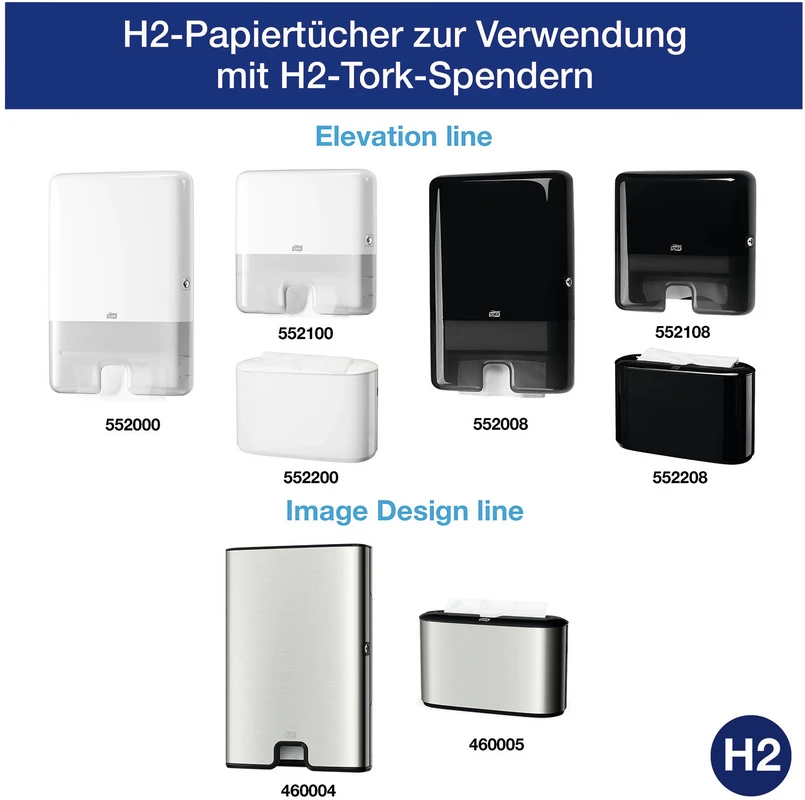 TORK® Xpress® extra weiche Multifold (Interfold) Handtücher H2 System Karton 3 x 7 x 100 Stück 21,2 x 34 cm