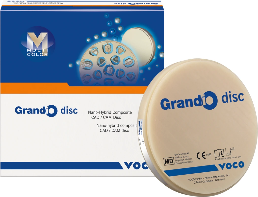 Grandio disc multicolor Stück H 12 mm, A1