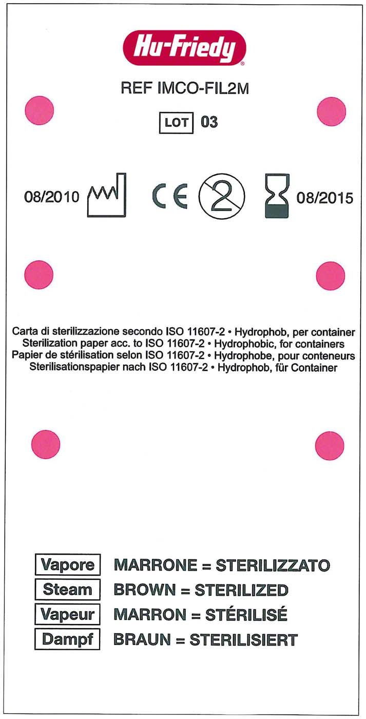 IMS Papier-Einmal-Sterilisationsfilter Hu-Friedy